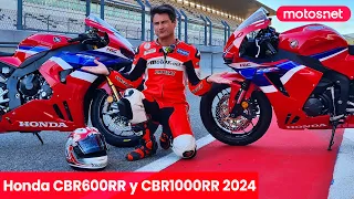 🚀 HONDA CBR600RR y CBR1000RR-R 2024 / Test en Portimao / Review en español /Presentación / motos.net