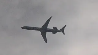 Air Canada Express (Jazz Aviation) Mitsubishi CRJ-900LR Takeoff from Minneapolis [C-FUJZ]