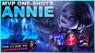 MVP ONE-SHOTS WITH ANNIE! - Climb to Grandmaster | League of Legends