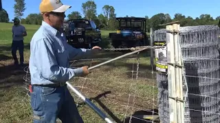 STRETCHING HIGH TENSILE WOVEN WIRE FARM FENCING INSTALLATION TIPS AND TRICKS!