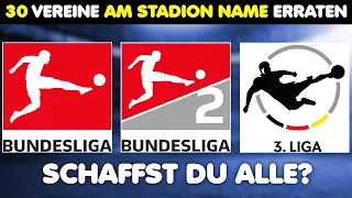 Kannst du 30 Deutsche Fußball Vereine am Stadion Name erraten? | Fußball Quiz 2024