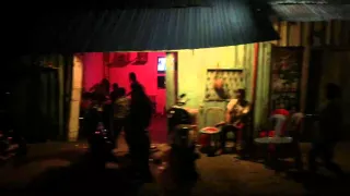 Sihanoukville Nightlife - Driving Through Karaoke Street