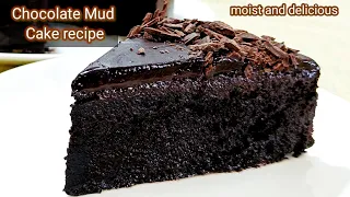 Chocolate mud cake recipe | how to make moist chocolate cake | ASMR