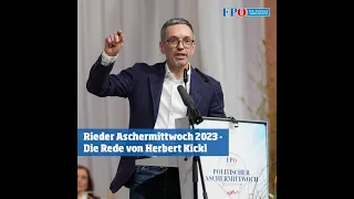 Rieder Aschermittwoch 2023 - Die Rede von Herbert Kickl