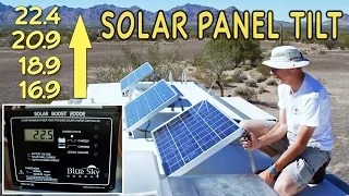 RV Solar Panel Tilting for Maximum Boondocking Power || Off-Grid RV Solar Power!