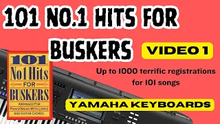 “101 Number 1 Hits” – Yamaha GENOS / Genos 2 - 1000+ registrations - "And I Love Her" etc VIDEO 1