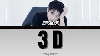 정국 (Jung kook) '3D (feat. Jack Harlow)' lyrics song color coded