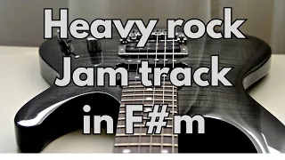 Heavy rock jam track in F#m