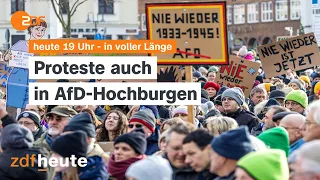 heute 19 Uhr vom 21.01. Proteste gegen Rechts, Kinderfreibetrag (english)