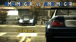 All Blacklist Rivals with BMW M3 GTR - Full Races - NFS MW