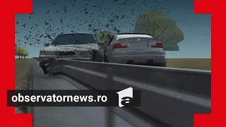 ANIMAŢIE GRAFICĂ. Cum s-a produs accidentul teribil din Timiş, în care patru persoane au murit