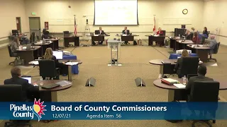 Board of County Commissioners Regular Meeting & Public Hearing 12-7-21