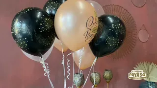 Воздушные шары Globos Payaso С Днем Рождения Rose Gold