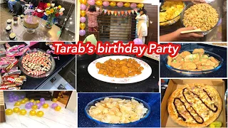 Tarab's birthday party|birthday decoration ideas|birthday party food items ideas|Tarab khan vlogs