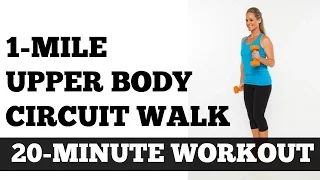 Walk at Home, Indoor Walking, Low Impact, Strength Training: 1 Mile Upper Body Circuit