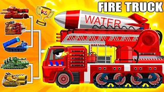 All series Fire Truck Vs Monster Truck - Cartoons about tanks | Arena Tank Cartoon