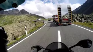 Flüela Pass Switzerland Suzuki GSX-R 1000 K8 Gopro Hero3+ Black