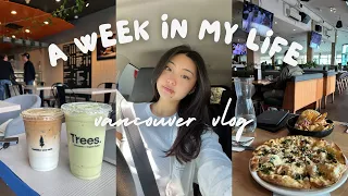 a week in my life in vancouver | blind boxes, matcha frappes & bowling