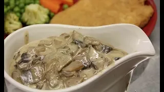 Mushroom sauce. Sauce with mushrooms for meat / pasta / potatoes. Very tasty delicate creamy sauce!