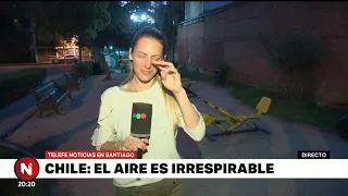 Abigail Hermo recibe ATAQUE en las PROTESTAS de CHILE - Telefe Noticias