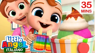 Merenda con i Ghiaccioli Arcobaleno 🌈🍨 Cartoni Animati con Gianni Piccino - Little Angel Italiano