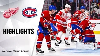 NHL Highlights | Red Wings @ Canadiens 10/10/19