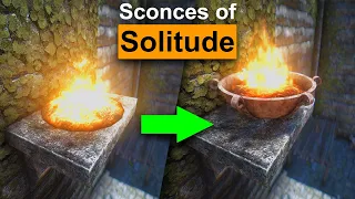 Skyrim Mod: Sconces of Solitude - Unique Solitude Braziers - Base Object Swapper