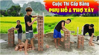 Cuộc Thi Cấp Bằng Phụ Hồ " Thợ Chính " Theo Chiều Cao