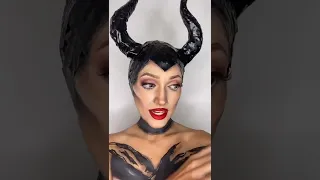 Shorts makeup art |I really love you shhh... malefica maquillaje angelinajolie makeup niños