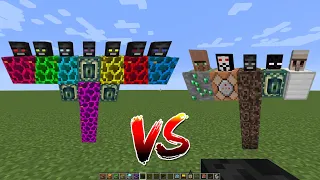 what if you create a MULTI WITHER vs ENDER GOLEM in MINECRAFT (part 43)