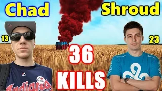 PUBG - Shroud & Chad - 36 KILLS  #DUO - PLAYERUNKNOWN'S BATTLEGROUNDS