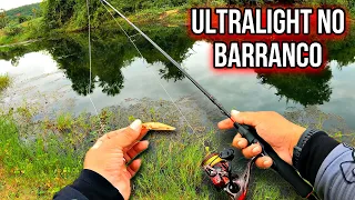 Molinete canto na pescaria de barranco - pescaria de tucunaré no ultralight