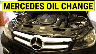 How to Change Engine Oil & Filter on a Mercedes C Class (W204 C250 DIY Tutorial)