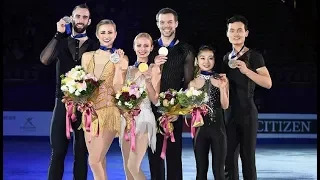 Pairs Victory Ceremony 2018 Four Continents