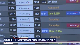 Hundreds of American Airlines flights canceled