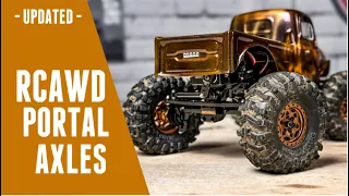 Updated RCAWD Portal Axles For The SCX24! Strengthened For Brushless Power!