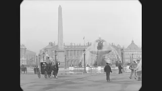 A Trip to Paris, France 1890s old video ( Black & white )