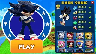 Sonic Dash - Dark Sonic New Character Unlocked and Fully Upgraded - Run Gameplay