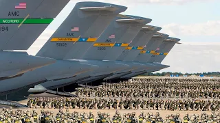 Scary Reason Why 1000s of US Paratroopers Are Boarding C-17s at Once