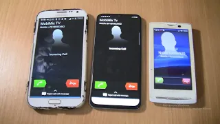 Double Sony Xperia fake on 2Samsung Galaxyincoming call via Fake call+ Sony Xperia X10 incoming call