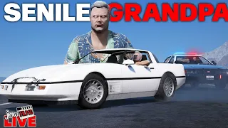 🔴 SENILE OLD MAN // STALKING PLAYERS! | GTA 5 RP LIVE