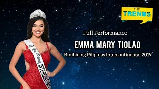 FULL PERFORMANCE | Emma Mary Tiglao | Binibining Pilipinas Intercontinental 2019