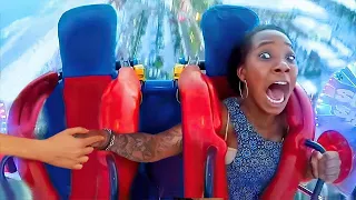 her baby flew off the roller coaster..