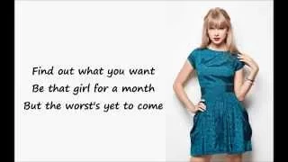 Taylor Swift - Blank Space (Lyrics)