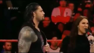 WWE Raw 12/26/2016 Stephanie McMahon makes matches for Reigns and Rollins Show