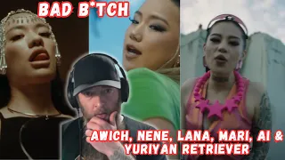 Awich, NENE, LANA, MaRI, AI & YURIYAN RETRIEVER - Bad B*tch (Remix) MUSIC VIDEO REACTION!