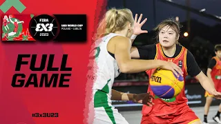 China 🇨🇳 vs Lithuania 🇱🇹 | Women 3RD Place Game | Full Game | FIBA 3x3 U23 World Cup 2023