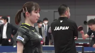 黄金世代・早田ひな ＆ 新世代・張本美和｜世界卓球2023南アフリカ  日本代表公開練習