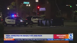 Teen arrested after fatal hit-and-run in Arcadia