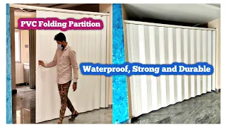 PVC Folding Door Partition Strong and Durable, Waterproof Reasonable Price Contact 7676696786